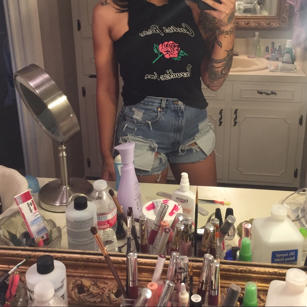 Vintage distressed shorts